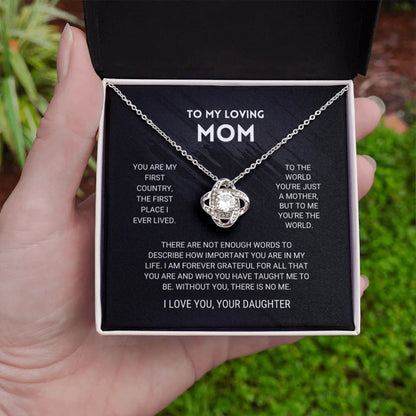 You are My First Country &#8211; To My Mom Necklace, Mom Birthday Gift, Mother&#8217;s Day Gifts from Daughter