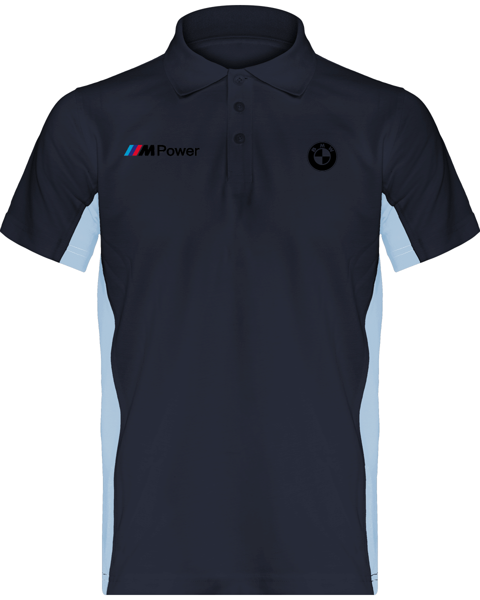 BMW Polo Bicolore Herren Flag