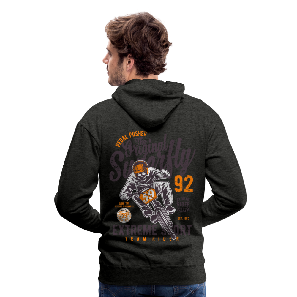 Pedal Pusher Extreme Sport Men’s Premium Hoodie - charcoal grey