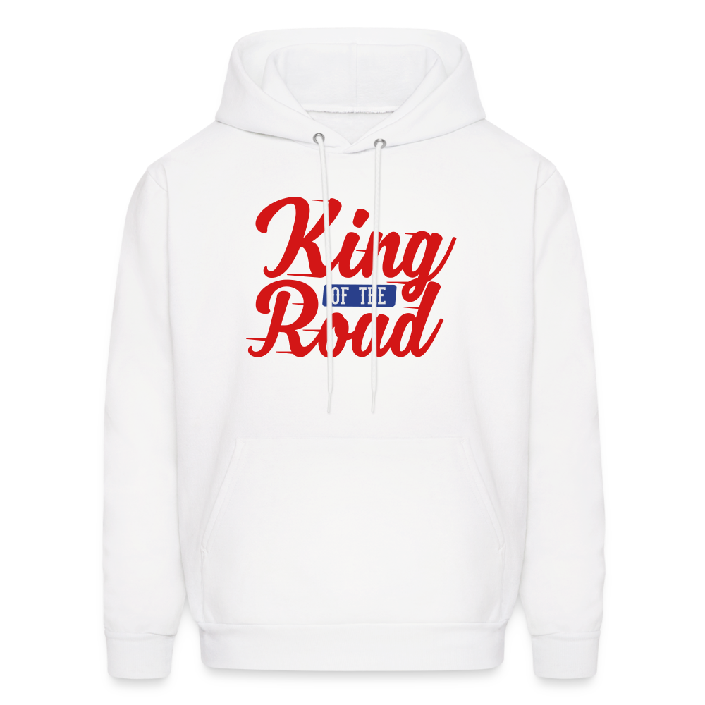 King Of The Road Men's Hoodie - white