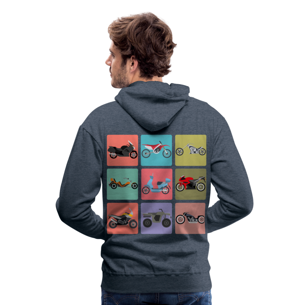 Motorcycles Men’s Premium Hoodie - heather denim