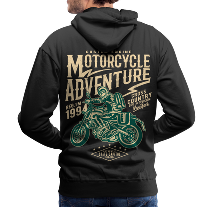 Motorcycle Adventure Men’s Premium Hoodie - black