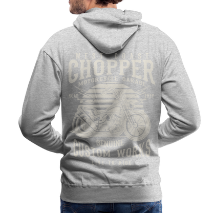 West Coasr Chopper Motorcycle Garage Men’s Premium Hoodie - heather grey