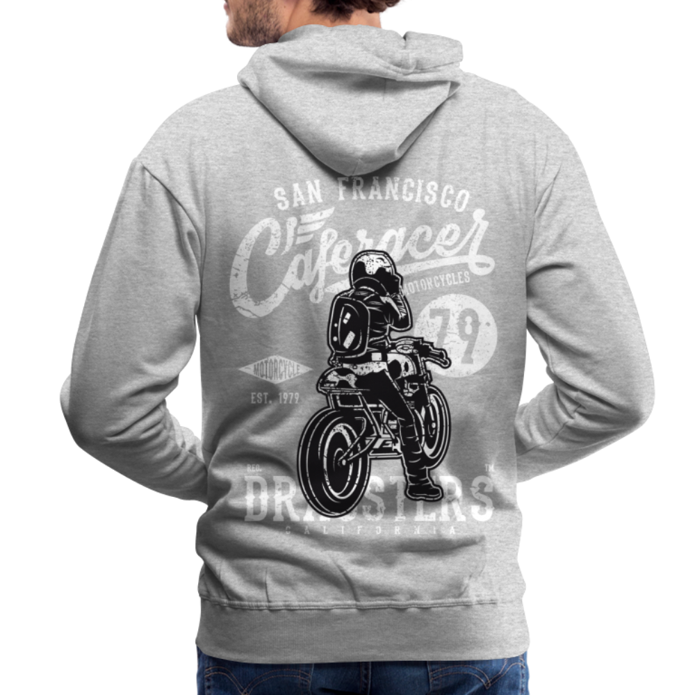 Motorcycle San Francisco Caferacer Men’s Premium Hoodie - heather grey