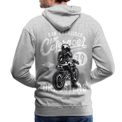 Motorcycle San Francisco Caferacer Men’s Premium Hoodie - heather grey