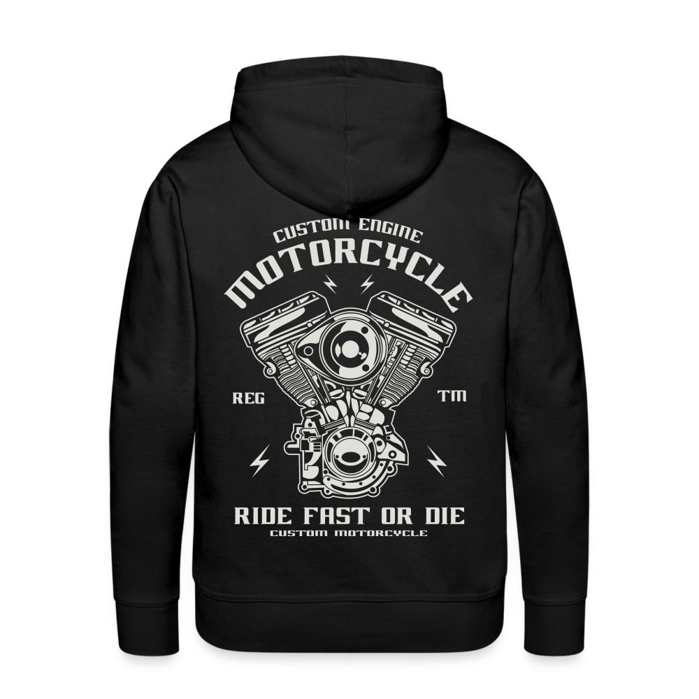 Ride Fast or Die Motorcycle Men’s Premium Hoodie - black