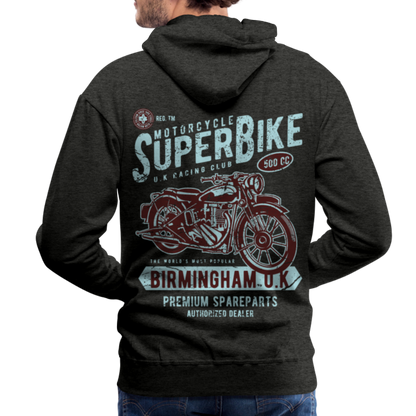 Super Bike Motorcycle Men’s Premium Hoodie - charcoal grey