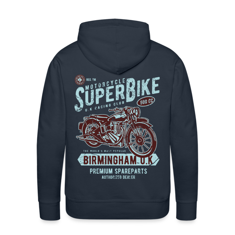 Super Bike Motorcycle Men’s Premium Hoodie - navy