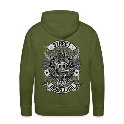 Street Rebellion Men’s Premium Hoodie - olive green