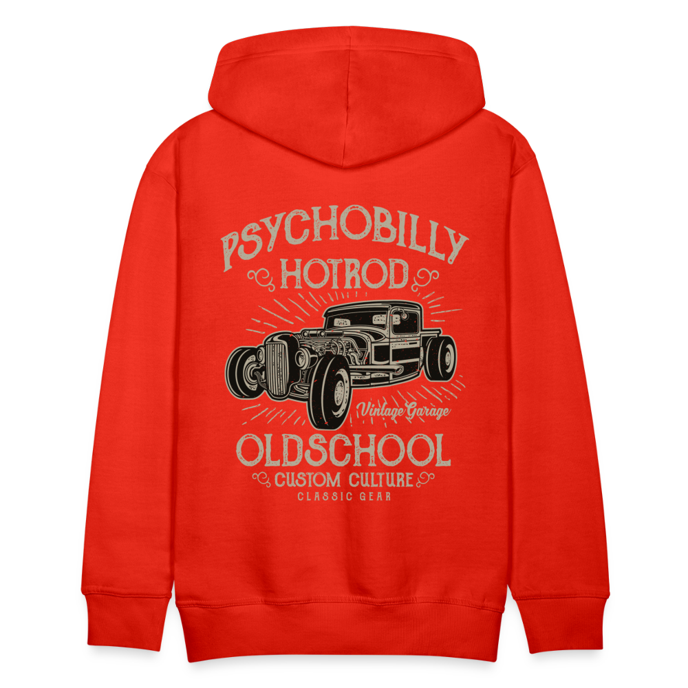 Psychobilly hotrod Men’s Premium Hoodie - red