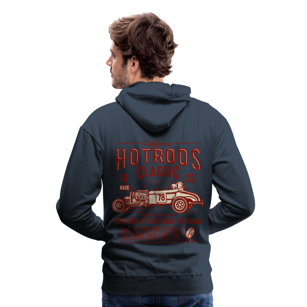 Hot Rods Race Classic Men’s Premium Hoodie - navy