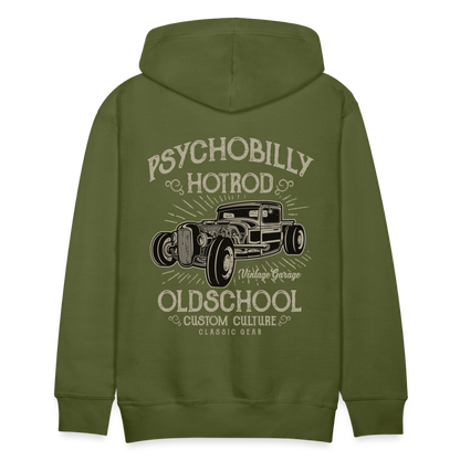 Psychobilly hotrod Men’s Premium Hoodie - olive green