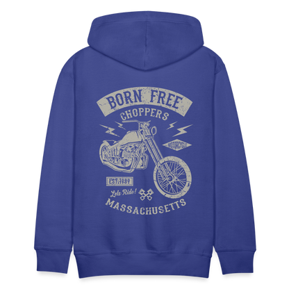 choppers Born Free Motorcycle Men’s Premium Hoodie - royal blue