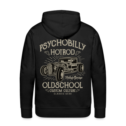 Psychobilly hotrod Men’s Premium Hoodie - black