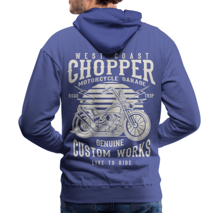 West Coasr Chopper Motorcycle Garage Men’s Premium Hoodie - royal blue