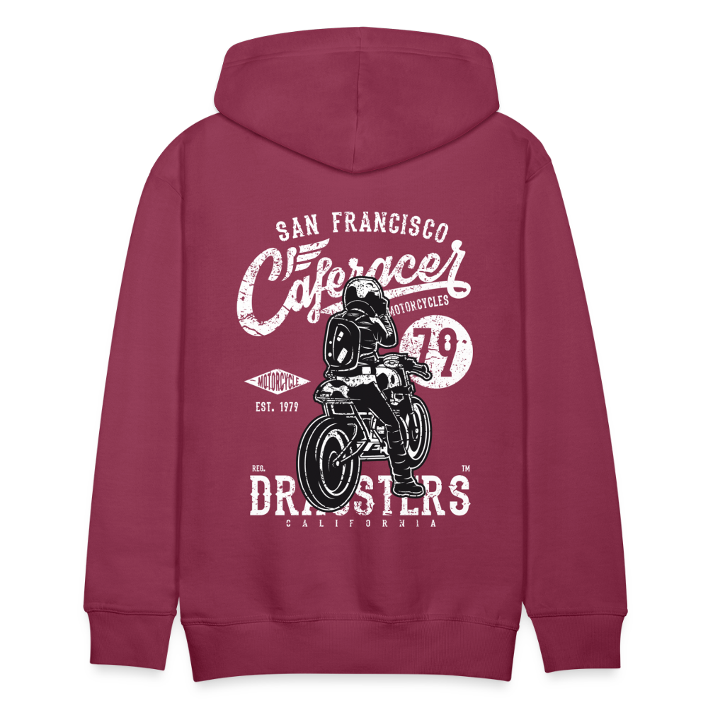 Motorcycle San Francisco Caferacer Men’s Premium Hoodie - bordeaux