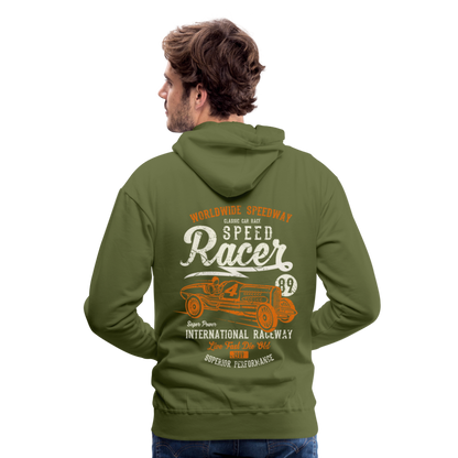 Speed Racer Men’s Premium Hoodie - olive green