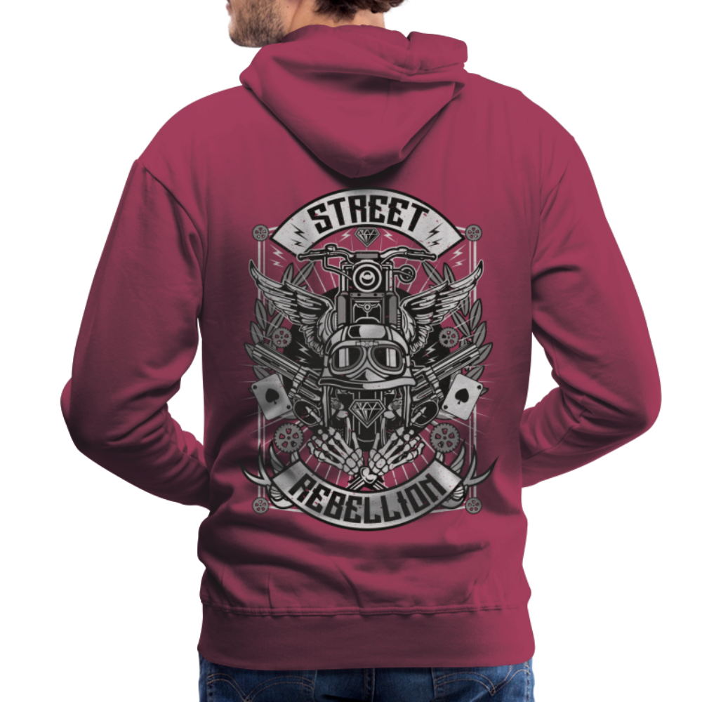 Street Rebellion Men’s Premium Hoodie - bordeaux