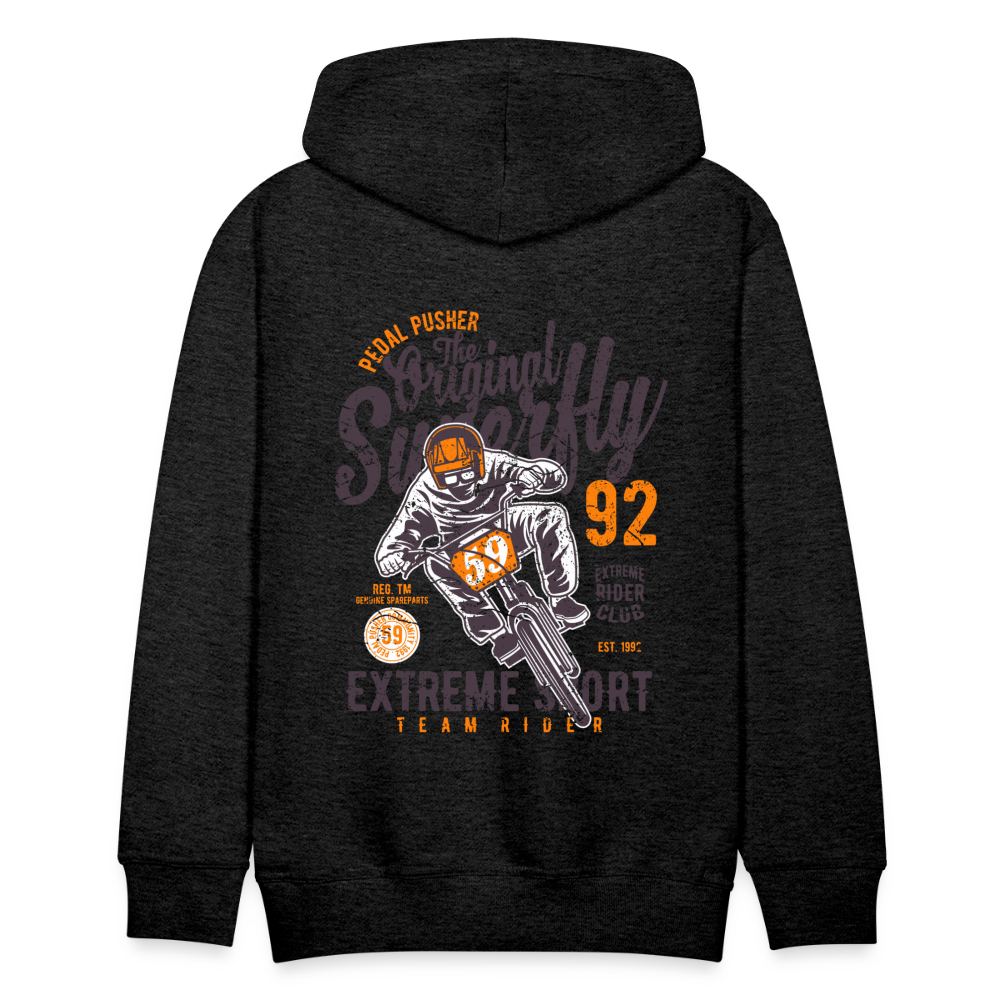 Pedal Pusher Extreme Sport Men’s Premium Hoodie - charcoal grey