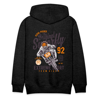 Pedal Pusher Extreme Sport Men’s Premium Hoodie - charcoal grey