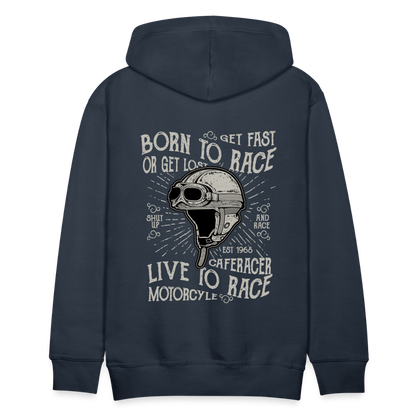 Born to Race Car's Men’s Premium Hoodie - navy