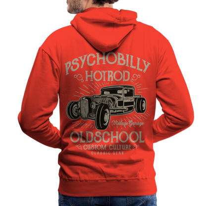 Psychobilly hotrod Men’s Premium Hoodie - red