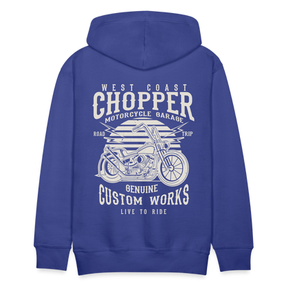 West Coasr Chopper Motorcycle Garage Men’s Premium Hoodie - royal blue