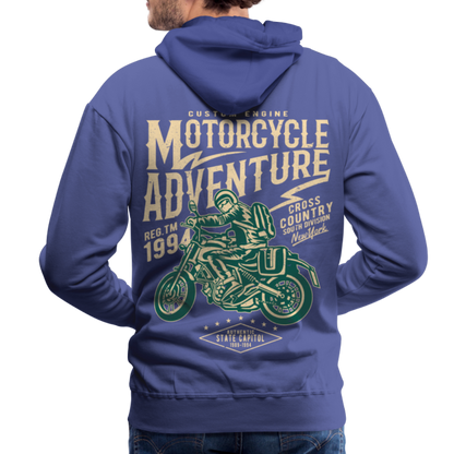 Motorcycle Adventure Men’s Premium Hoodie - royal blue