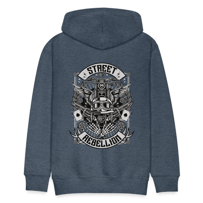 Street Rebellion Men’s Premium Hoodie - heather denim