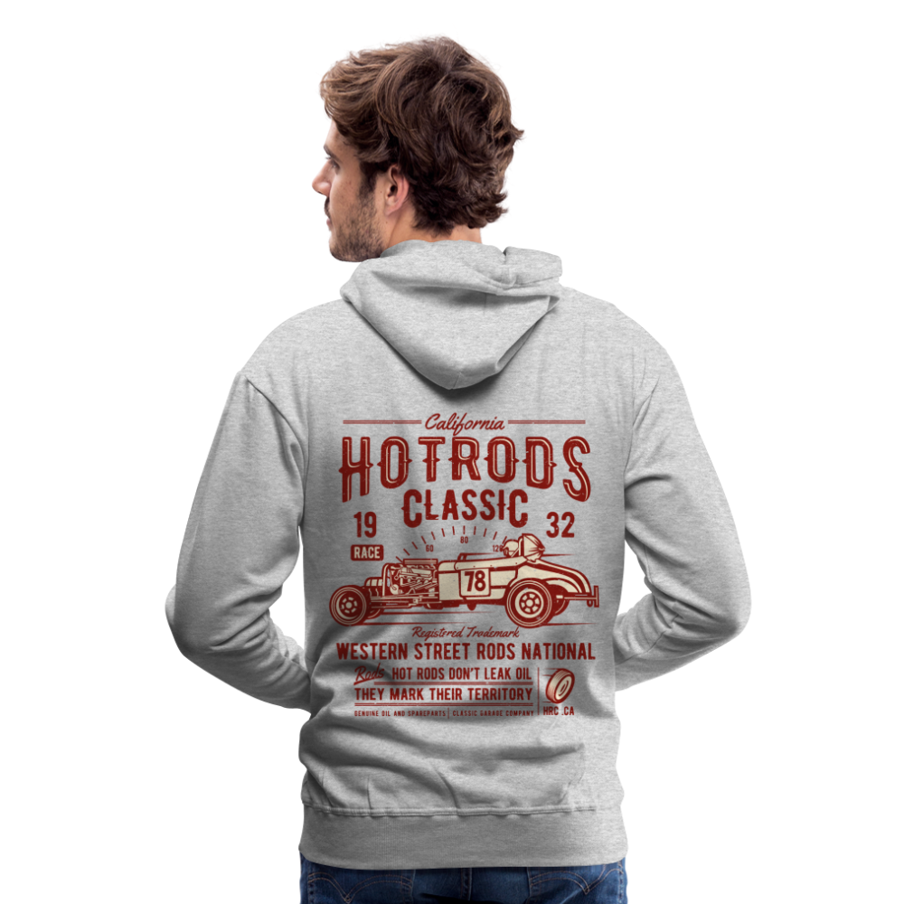 Hot Rods Race Classic Men’s Premium Hoodie - heather grey