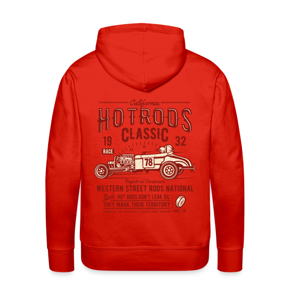 Hot Rods Race Classic Men’s Premium Hoodie - red