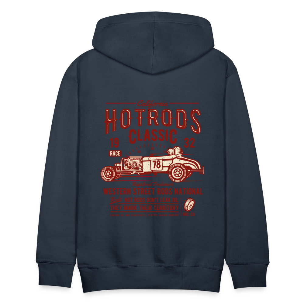 Hot Rods Race Classic Men’s Premium Hoodie - navy