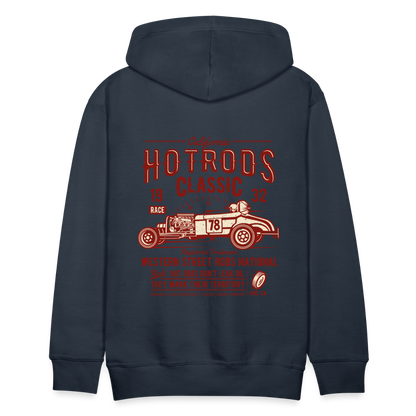 Hot Rods Race Classic Men’s Premium Hoodie - navy