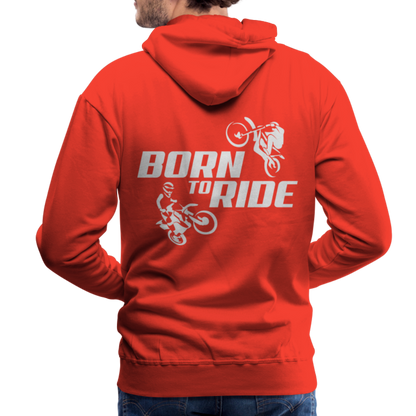 Born to Ride Motocross Men’s Premium Hoodie - red