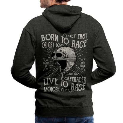 Born to Race Car's Men’s Premium Hoodie - charcoal grey