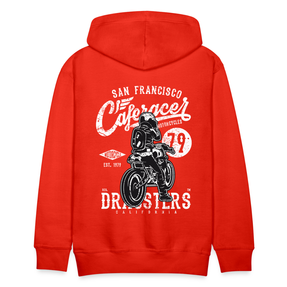 Motorcycle San Francisco Caferacer Men’s Premium Hoodie - red