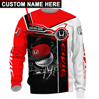 Honda Unisex Hoodies SKLT T-shirts Custom Name All Over Print V14