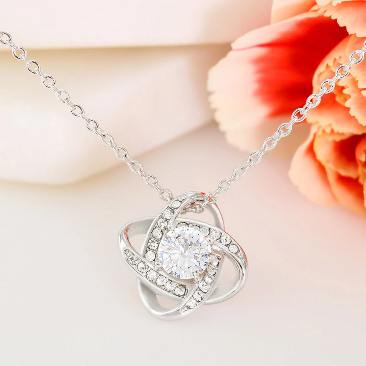 You Gave Me The Confidence &#8211; To My Beautiful Mom Love Knot White, Mom Birthday Gift, Mother&#8217;s Day Gifts