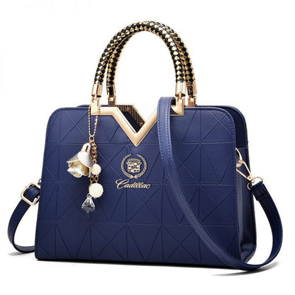 Cadillac Spring Women’s Luxury Handbag-bag-Driver Apparel-Navy-Driversapparel.com