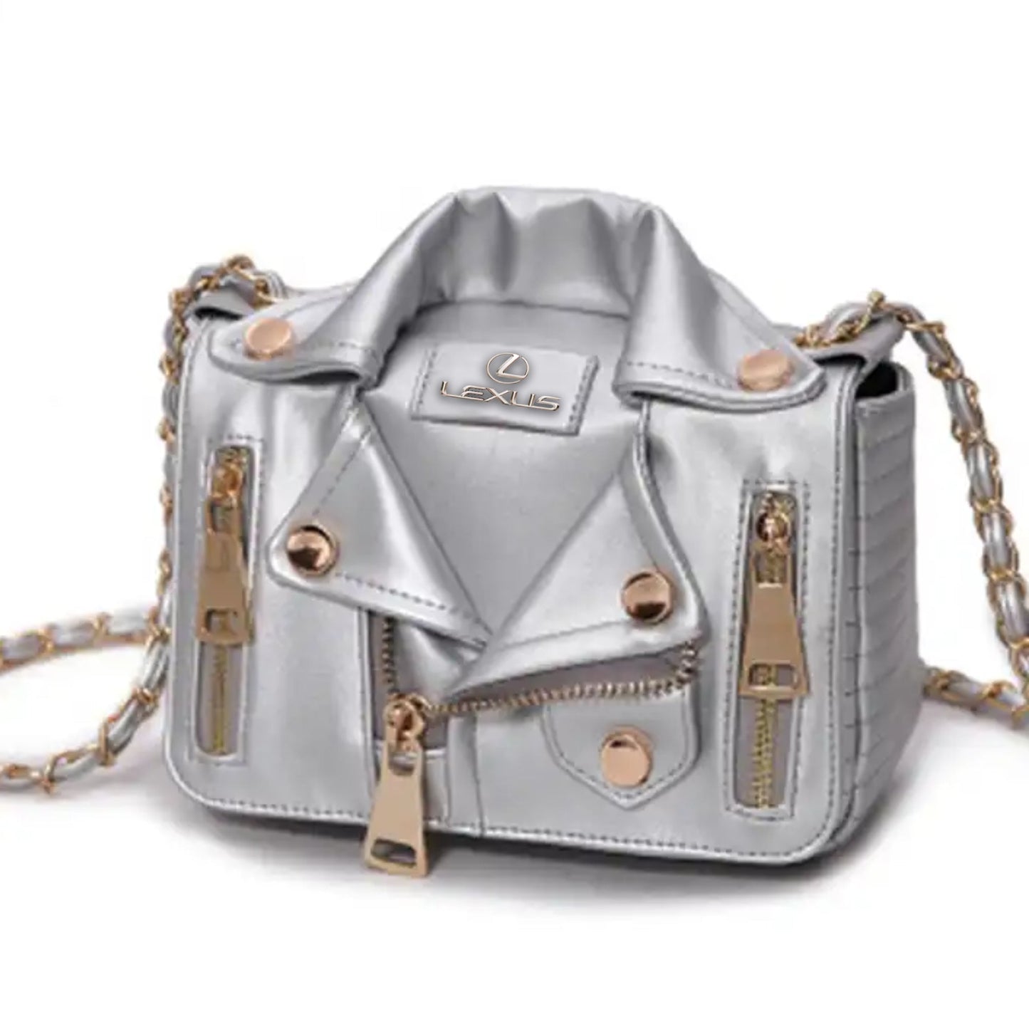 Lexus Luxury Collar Women&#8217;s Handbag-bag-Driver Apparel-Grey-Driversapparel.com