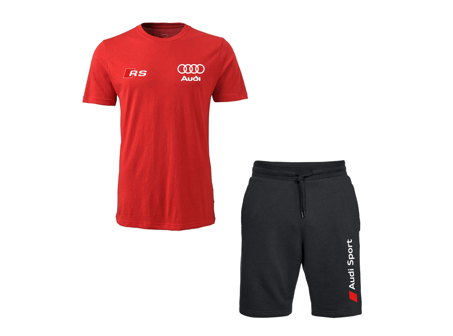 Audi Contrast T-Shirt and Shorts Set