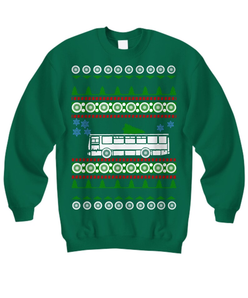 Ugly Christmas Sweater for Bus Drivers: Holiday Cheer on the Road