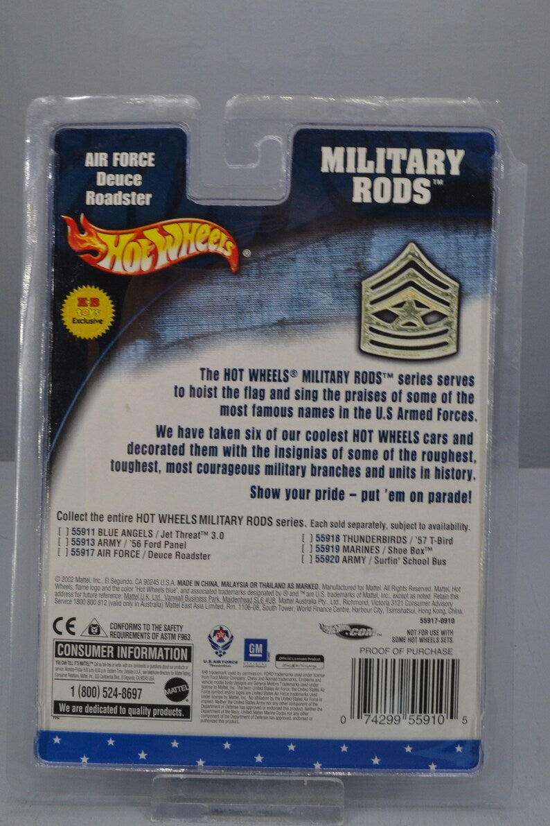 Hot Wheels Military Rods: Air Force Deuce Roadster_driver_clothing_drivi.store