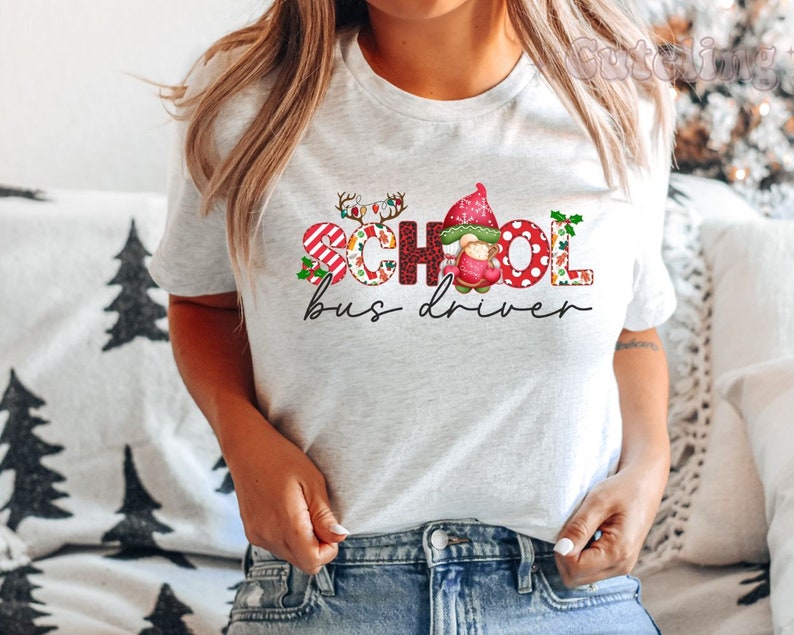 Christmas Cheer: School Bus Driver Holiday Shirts