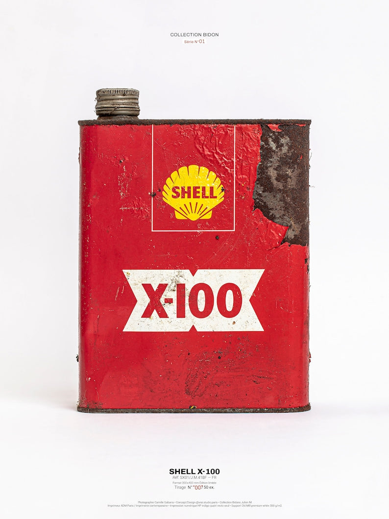 "Vintage Shell Oil Can Art: A Collector's Dream"_driver_apparel_drivi.store