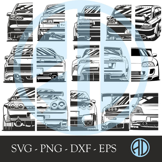 JDM Legends SVG Bundle for Japan Car Enthusiasts_driver_clothing_drivi.store