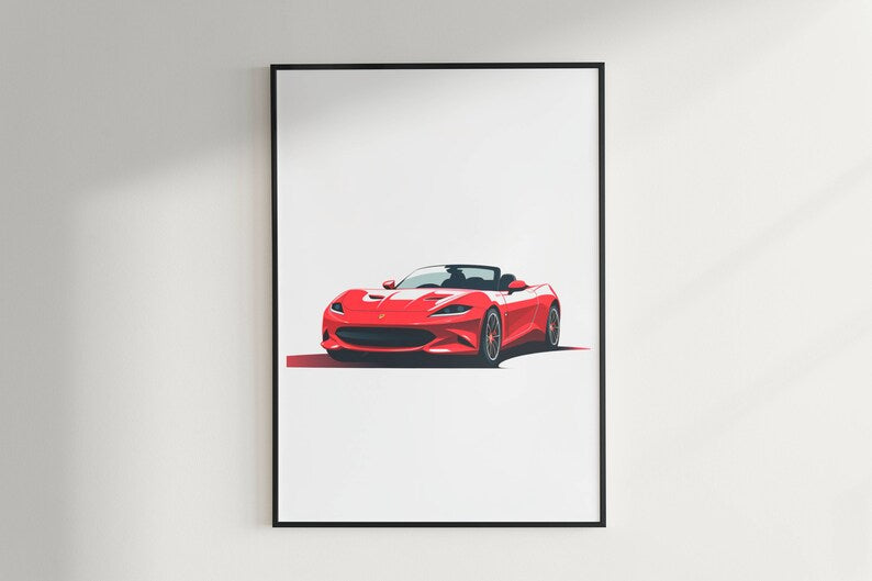 Minimalist Sports Car Prints