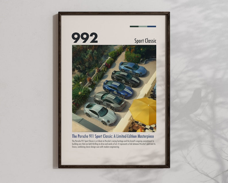 Porsche 911 Sport Classic Poster