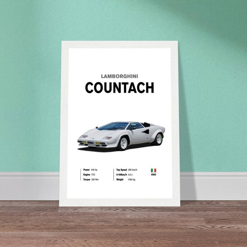 Lamborghini Countach: The epitome of supercar elegance_driver_clothing_drivi.store