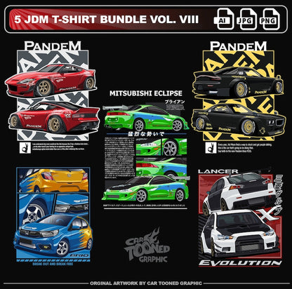 JDM T-Shirt Design PNG: Vector Car for Urban Sublimation/DTG_driver_clothing_drivi.store